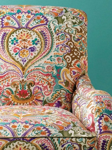 armchair in paisley