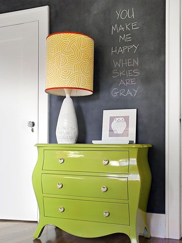 painted green furniture