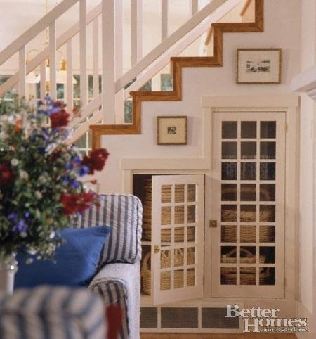 clever staircase storage