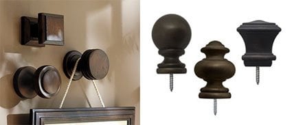 Pottery Barn finial knock off