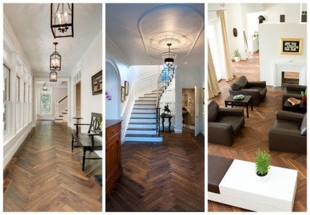 Herringbone Floors Collage