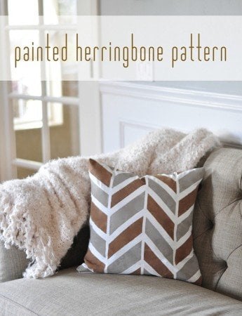 diy-painted-herringbone-pattern