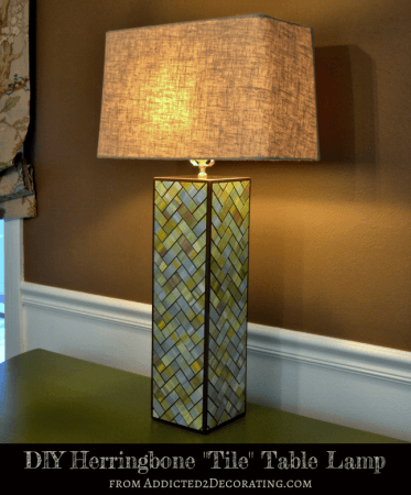Herringbone Pattern Trends For Your Home, Herringbone Table Lamp
