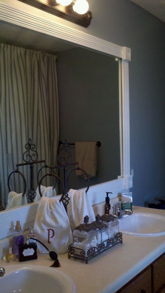 upcylce bathroom mirror - pinterest