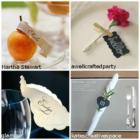 name tags for place settings