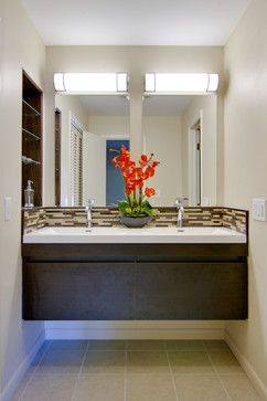 wall attached vanity