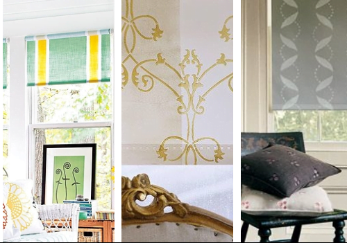 Pinterest - Stencil Roller Blinds