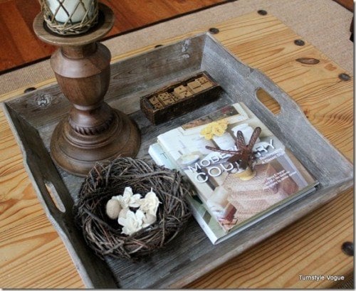 style your coffee table tray