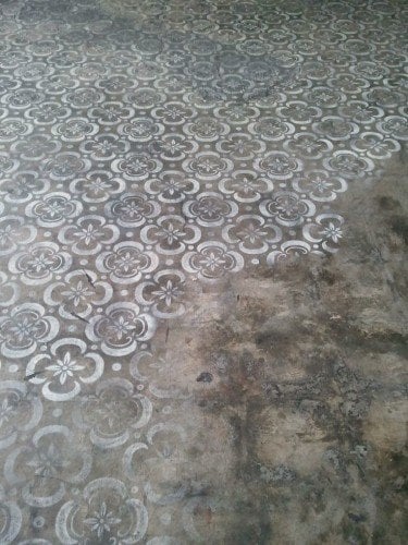 Painted Concrete Floors Floor, Painting Concrete Patio Stencil