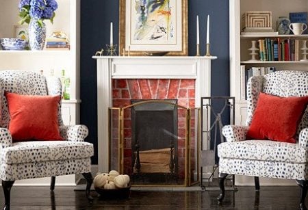 fireplace mantel