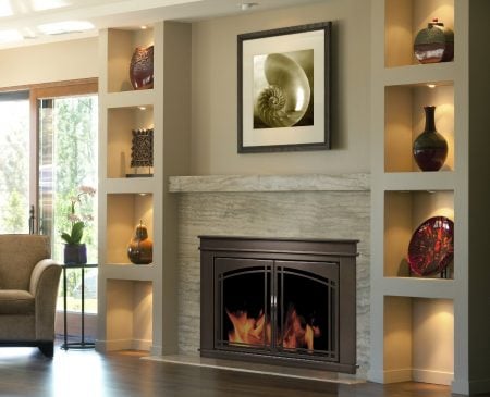 Diy Fake Fireplace Fireplace Glass Doors Mantels More