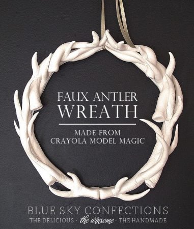 Faux Antler Wreath