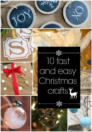 10 Fast and Easy Christmas Crafts