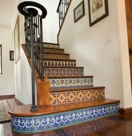 mosaic stair riser