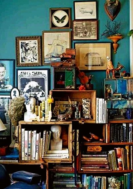 eclectic bookcase 