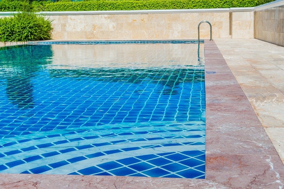 glass tile pool