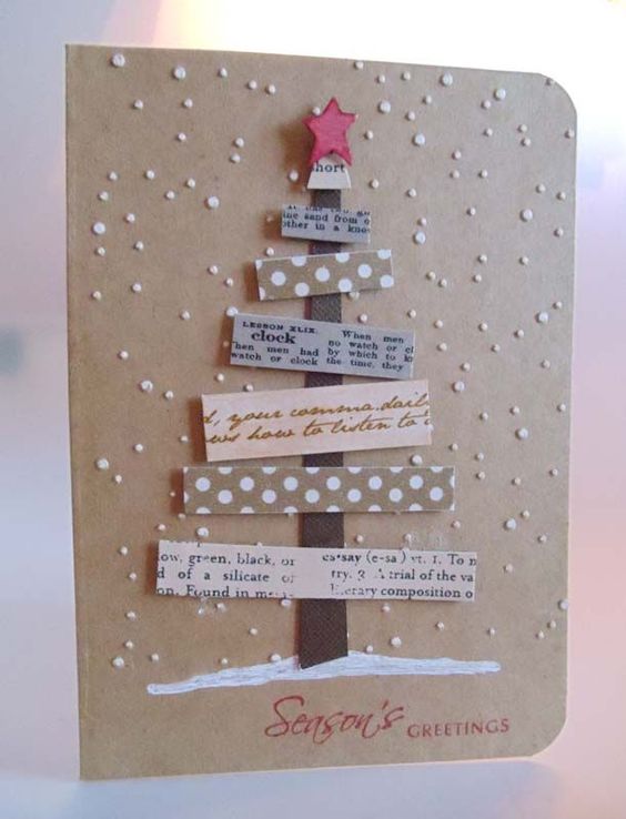 25 beautiful handmade cards - this would be great to use up little pieces of scrap paper