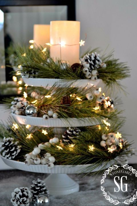 Farmhouse, Rustic, Country Christmas Table Decorations ...