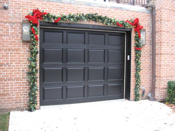 garage door garland