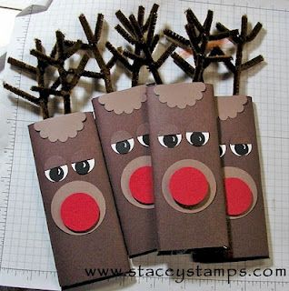 Reindeer candy bar wrappers