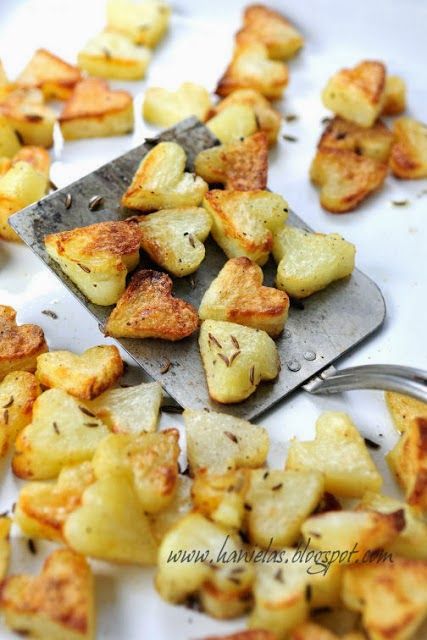 Roasted Potato Hearts Valentine