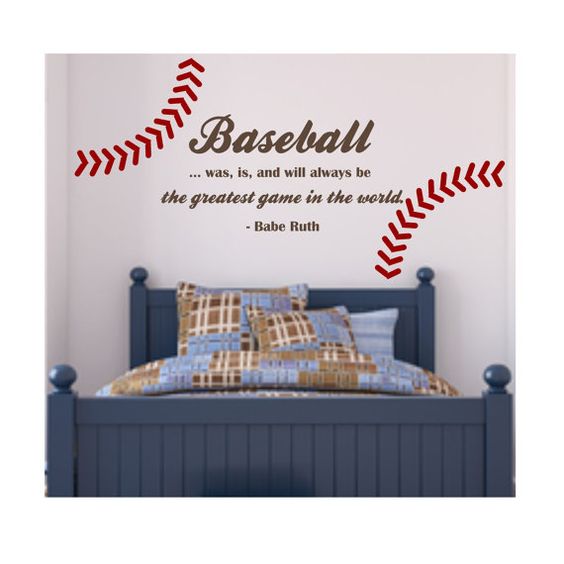 BASEBALL QUOTE with Stitching Best Game in World by loladecor