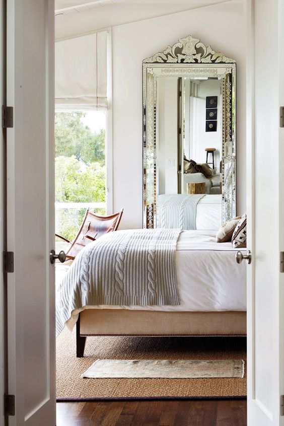 Arranging Bedroom Mirrors Will Give More Light More Space