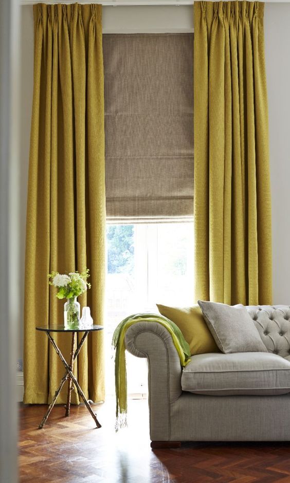 rich mustard gold curtains