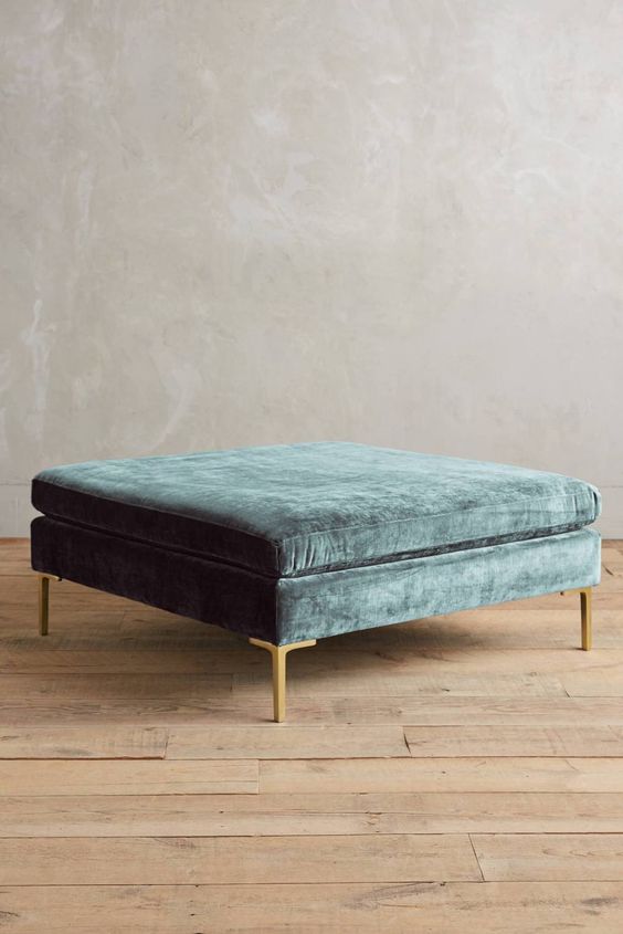 Velvet ottoman Velvet Ottoman