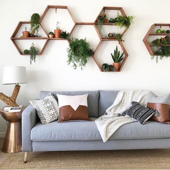  hexagon shelves