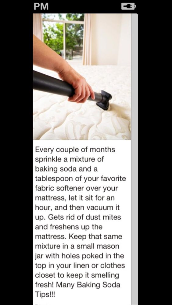 Clean your mattress and get rid of dust mites