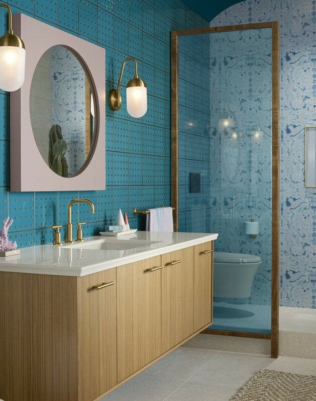 20 Mid Century Modern Bathroom Ideas, Mid Century Modern Bathroom Tile Ideas