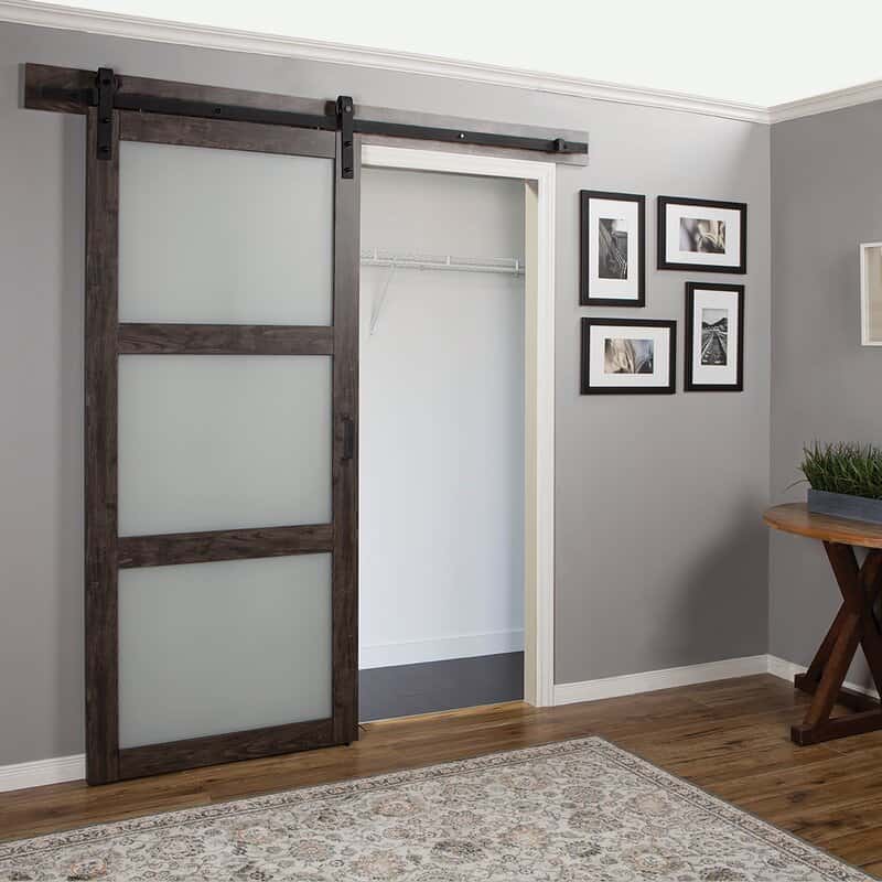 Privacy Glass Barn Door