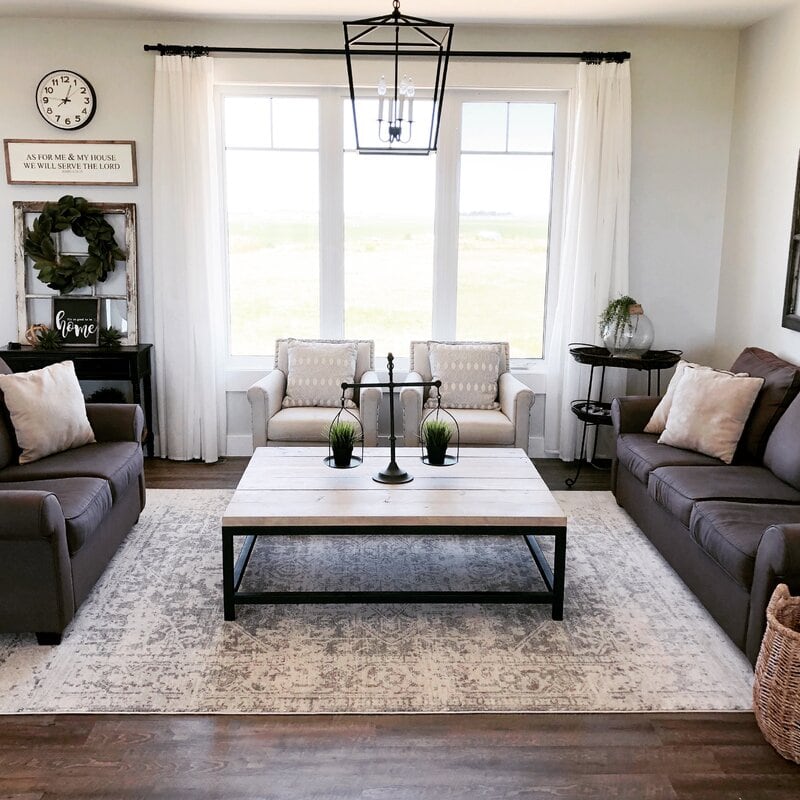 29 Farmhouse Living Room Ideas In 2021, How To Decorate A Modern Farmhouse Living Room