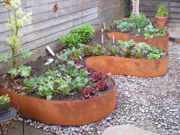 Install Steel Edging for Raised Beds