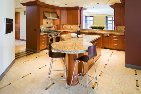 The Differently Shaped Barnwood Kitchen Island