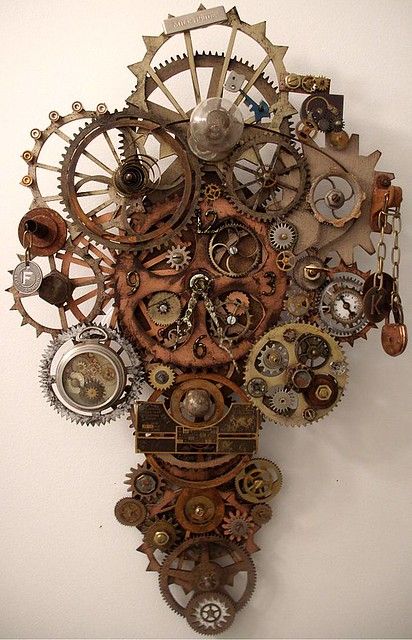 Reloj de pared Steampunk