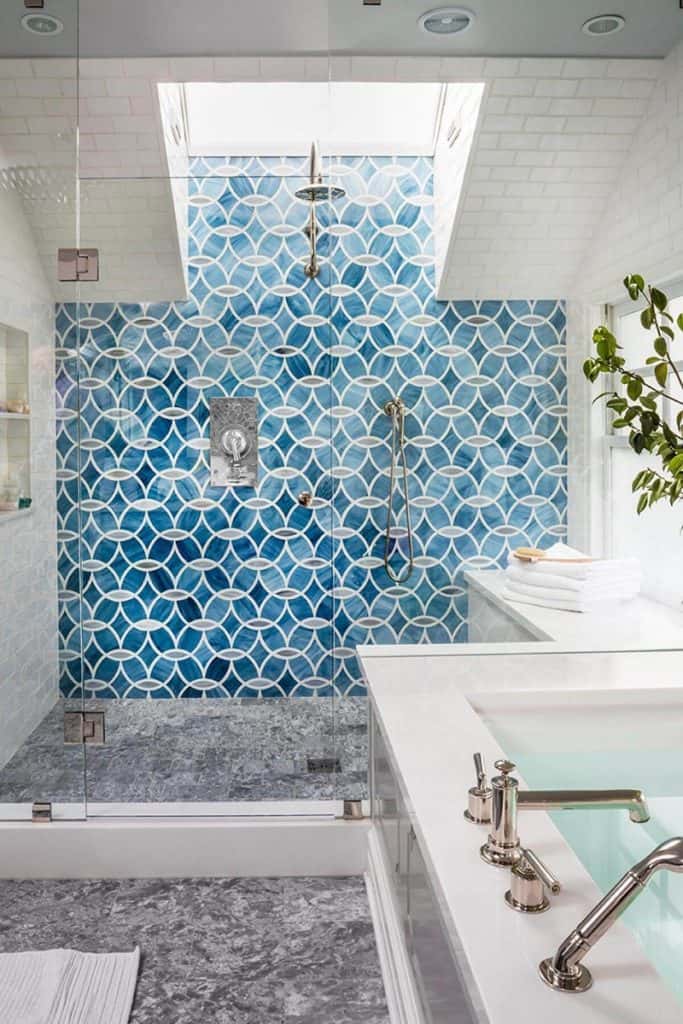Go Nautical With Abstract Blue Tiles