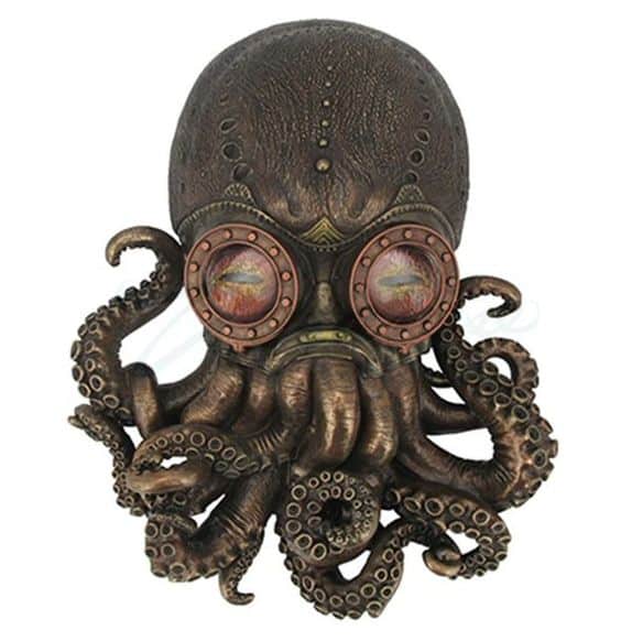 A Steampunk Octopus Wall Plaque
