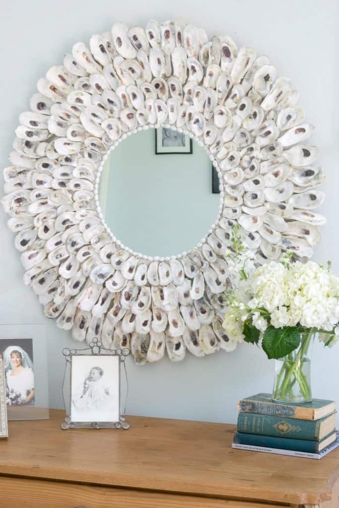 Make Your Own Gorgeous Oyster Shell Mirror