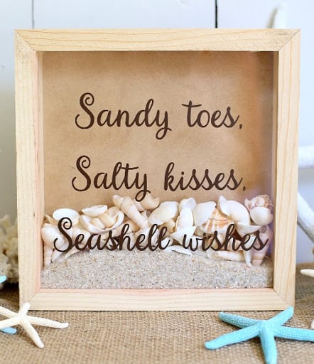 Make Your Own Shadow Box in a Beach Theme