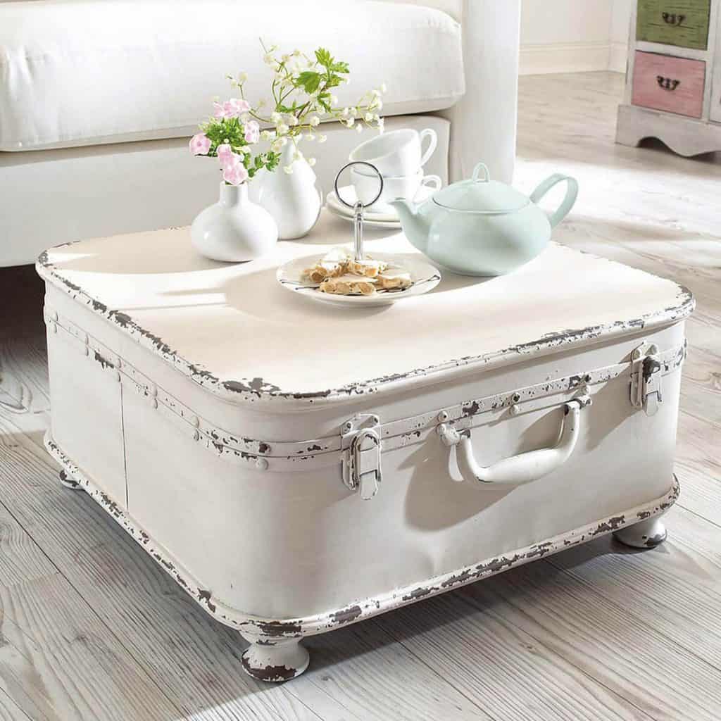A Rickety Trunk as a Coffee Table