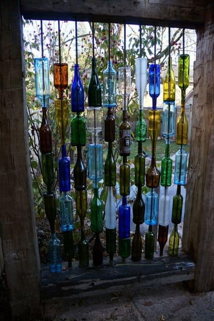 Use Wine Bottles for a Splash of Color