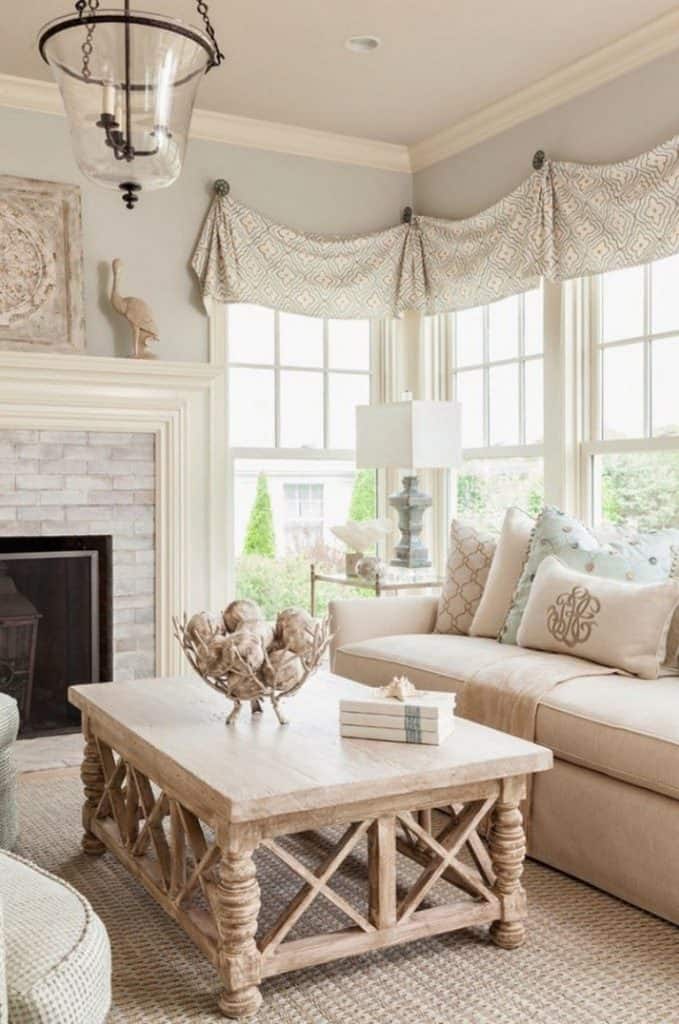 Fabric Valances for a Traditional Look