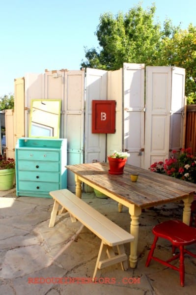 Set Up Repurposed Doors for an Eclectic Look