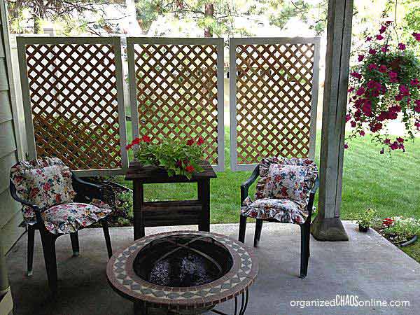 Install Smaller Lattice Screens for Patios