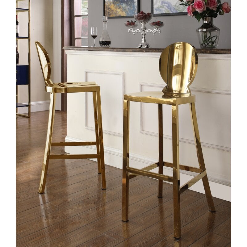 8 Add Glam With Bar Stools