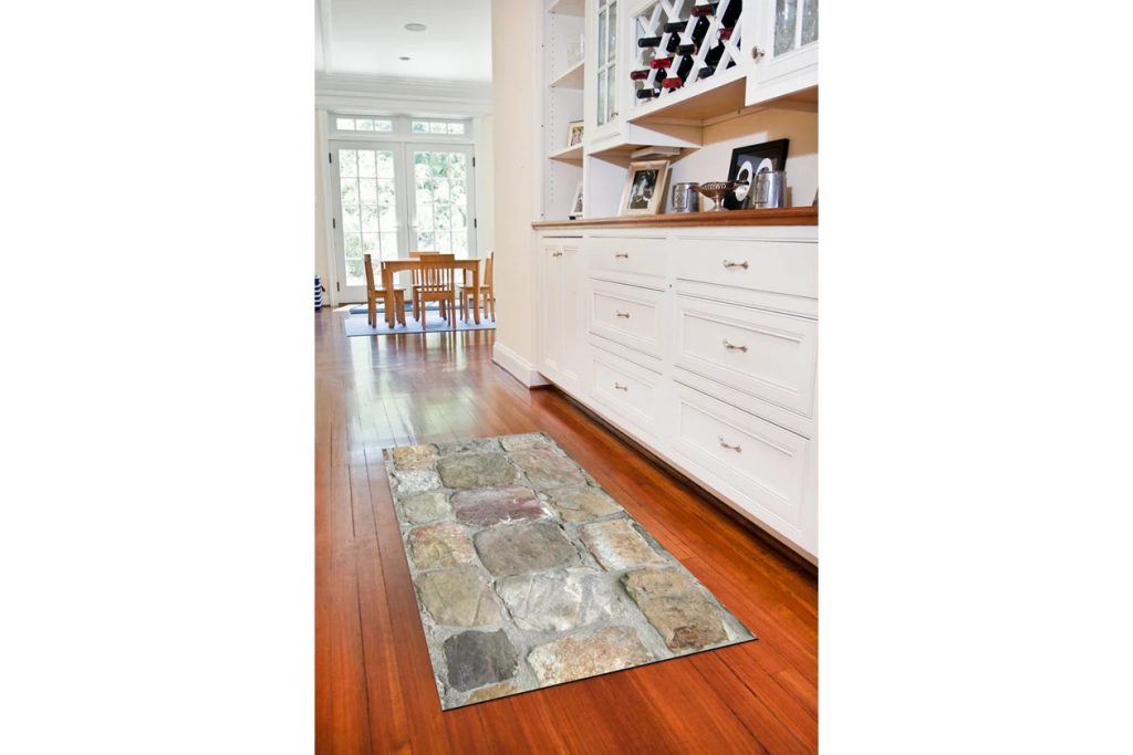 Go Rustic With a Rock Floor Accent Carpet