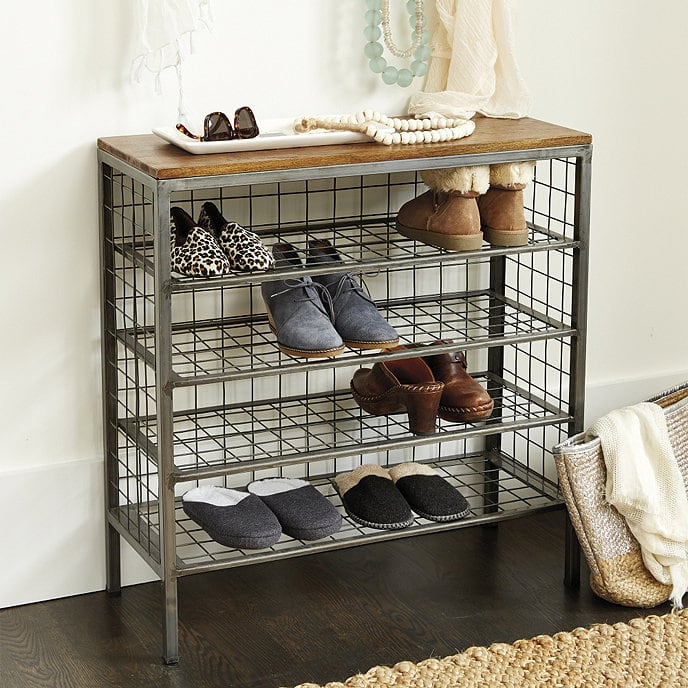 Add Wire Shelving to Double as a Shoe Rack