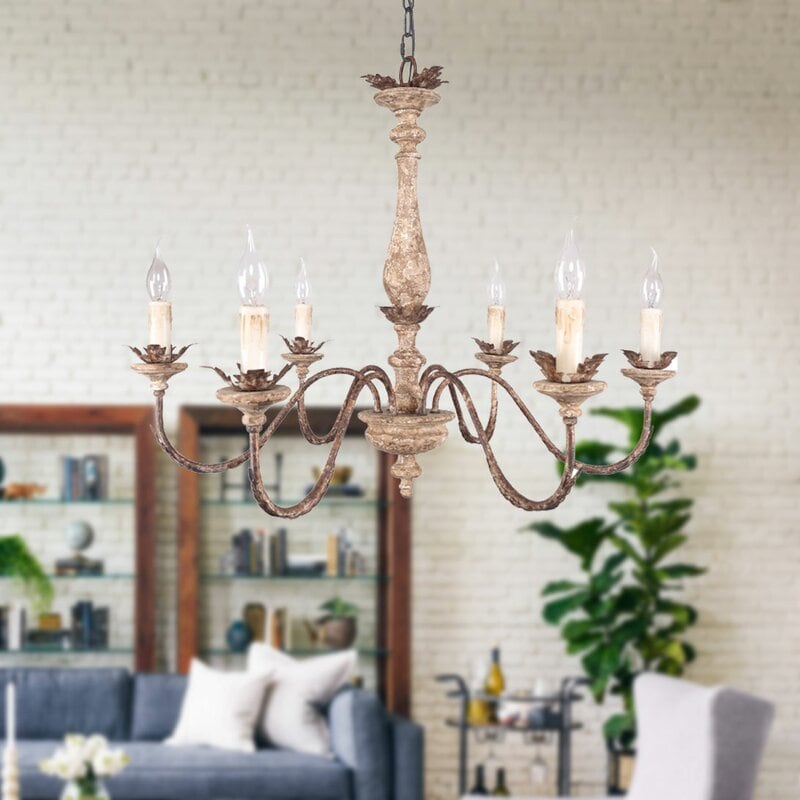 Shabby Chic Iron Chandelier